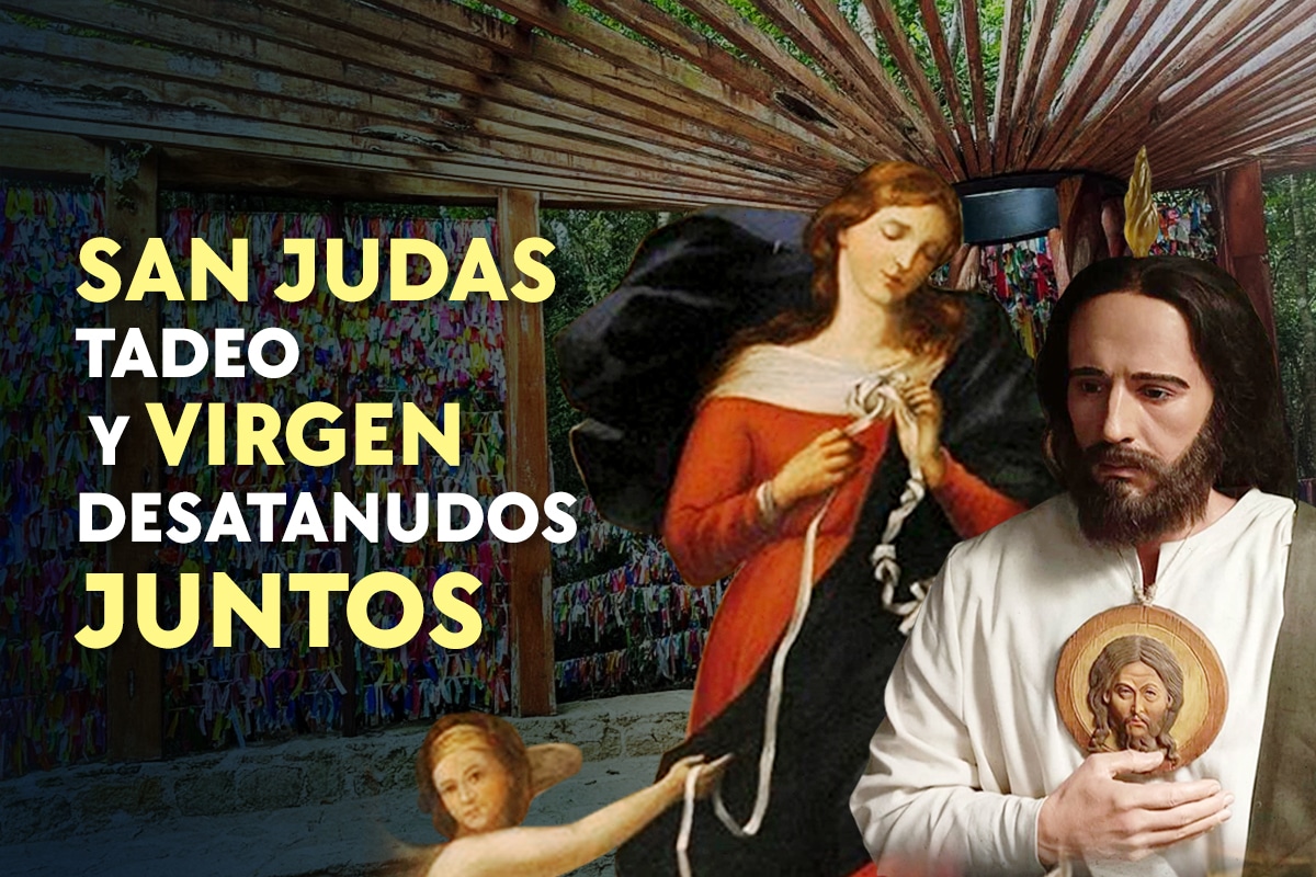 San Judas Tadeo y la Virgen Desatanudos juntos: ¿cómo enviar tus peticiones?