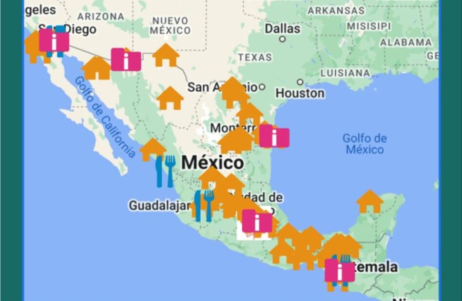 MAPA: Albergues de la Iglesia para atender a migrantes en México