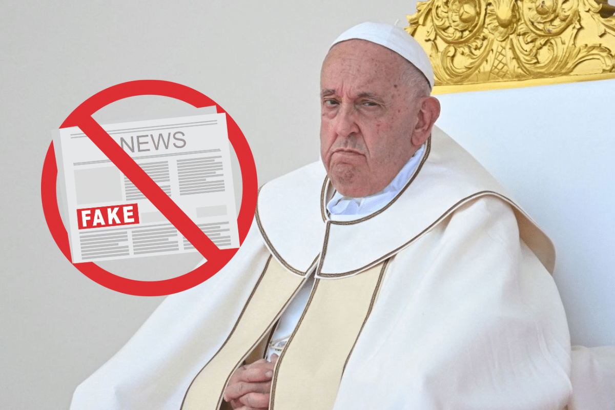 ¡Que no te engañen! 6 noticias falsas con las que buscan dañar al Papa Francisco