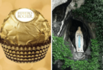 Ferrero Rocher y la Virgen de Lourdes.