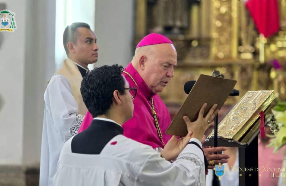 Mons. Juan María Huerta Muro toma posesión como nuevo obispo de Xochimilco