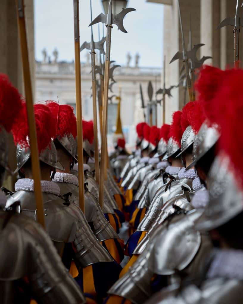guardia suiza uniforme de gala