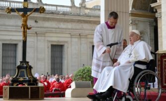 El Papa Francisco aparece en Domingo de Ramos: "¡Feliz Semana Santa!"