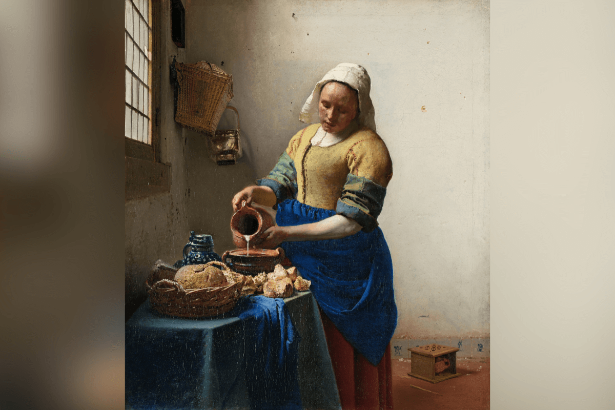 "La lechera" pintura que recuerda que el trabajo nos aparta del pecado