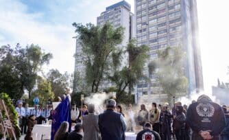 Misa en Tlatelolco honra a las víctimas del terremoto de 1985, a cuatro décadas del sismo