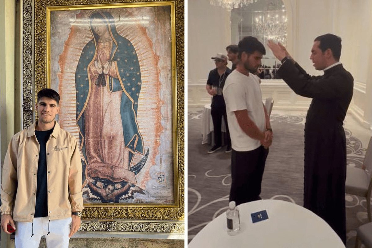 Amor a Guadalupe y hombre de fe: el otro lado de Carlos Alcaraz, el tenista número 1 del mundo