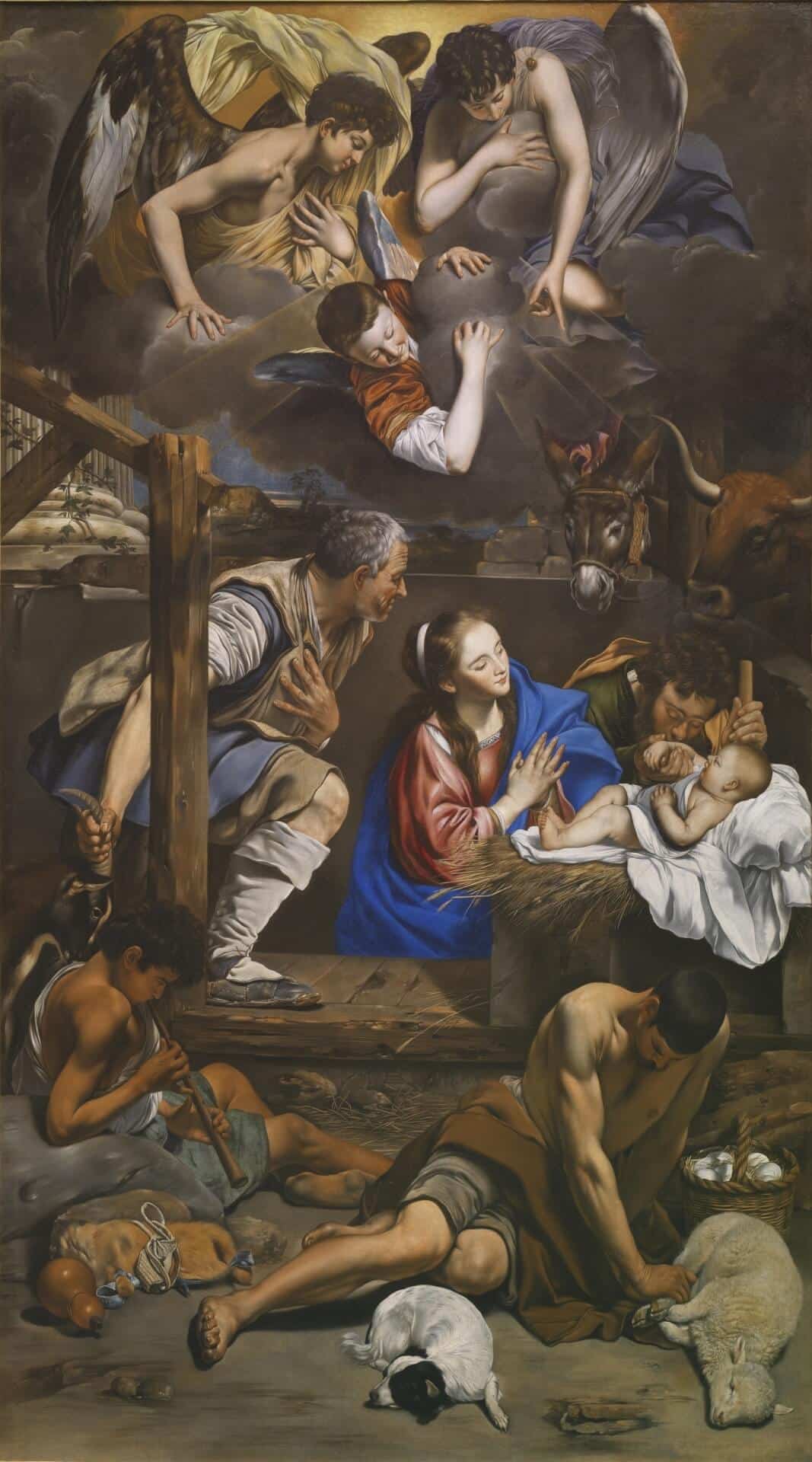 Pintura "Adoración de los pastores" de Fray Juan Bautista Maíno.