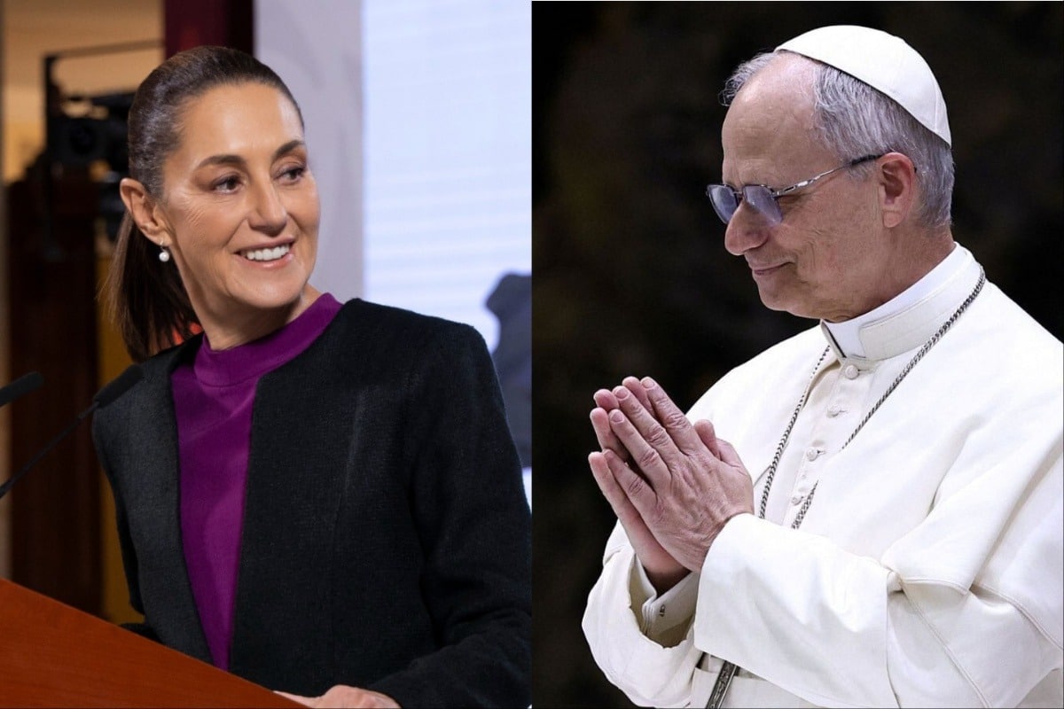 Claudia Sheinbaum conversa con el Papa León XIV y lo invita a México