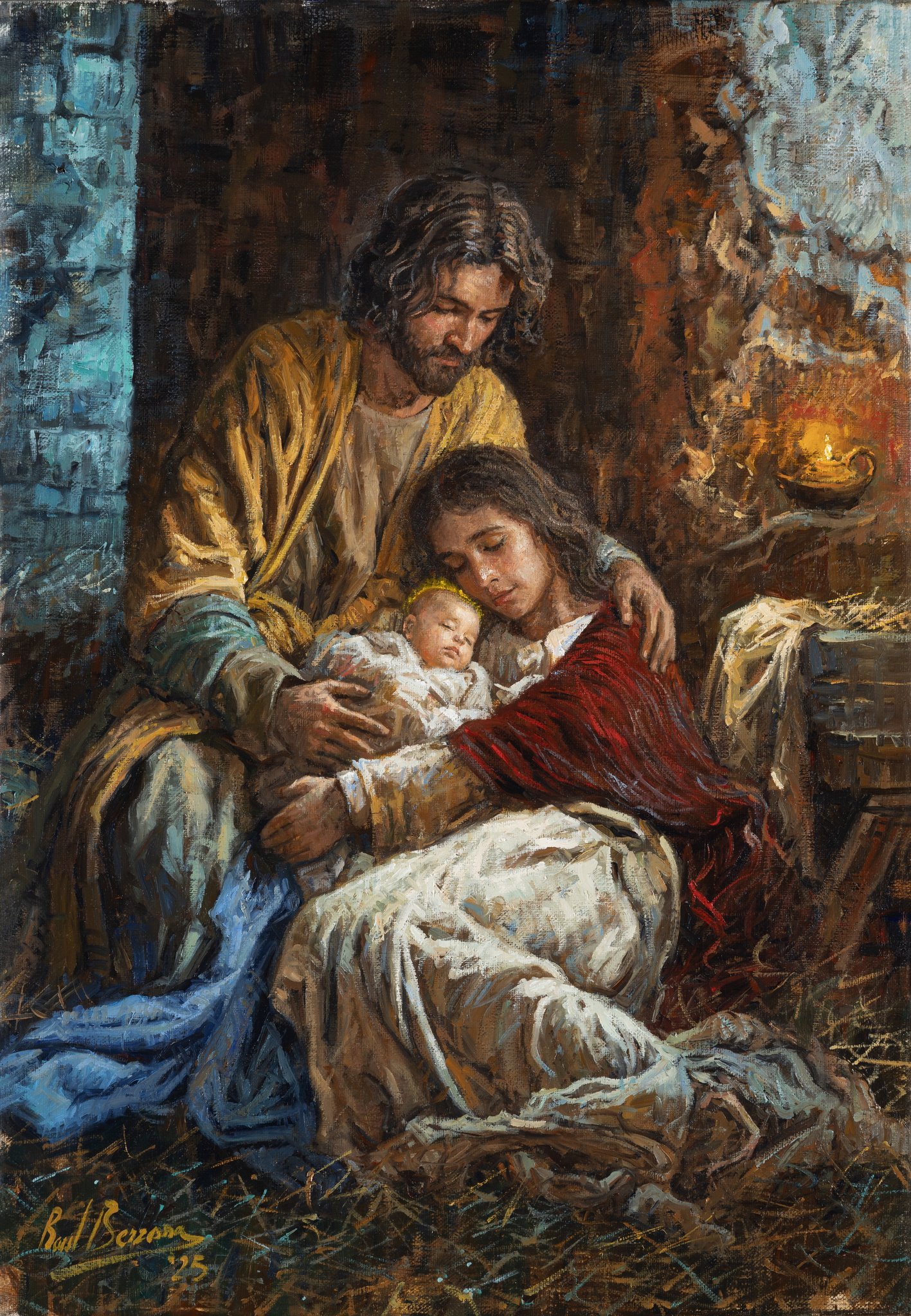 Pintura "Natividad" de Raúl Berzosa.
