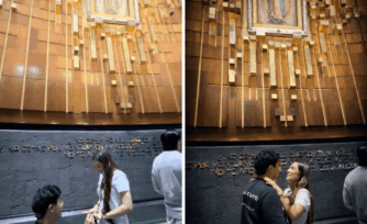 Joven le pide matrimonio a su novia frente a la Virgen de Guadalupe y el video se vuelve viral